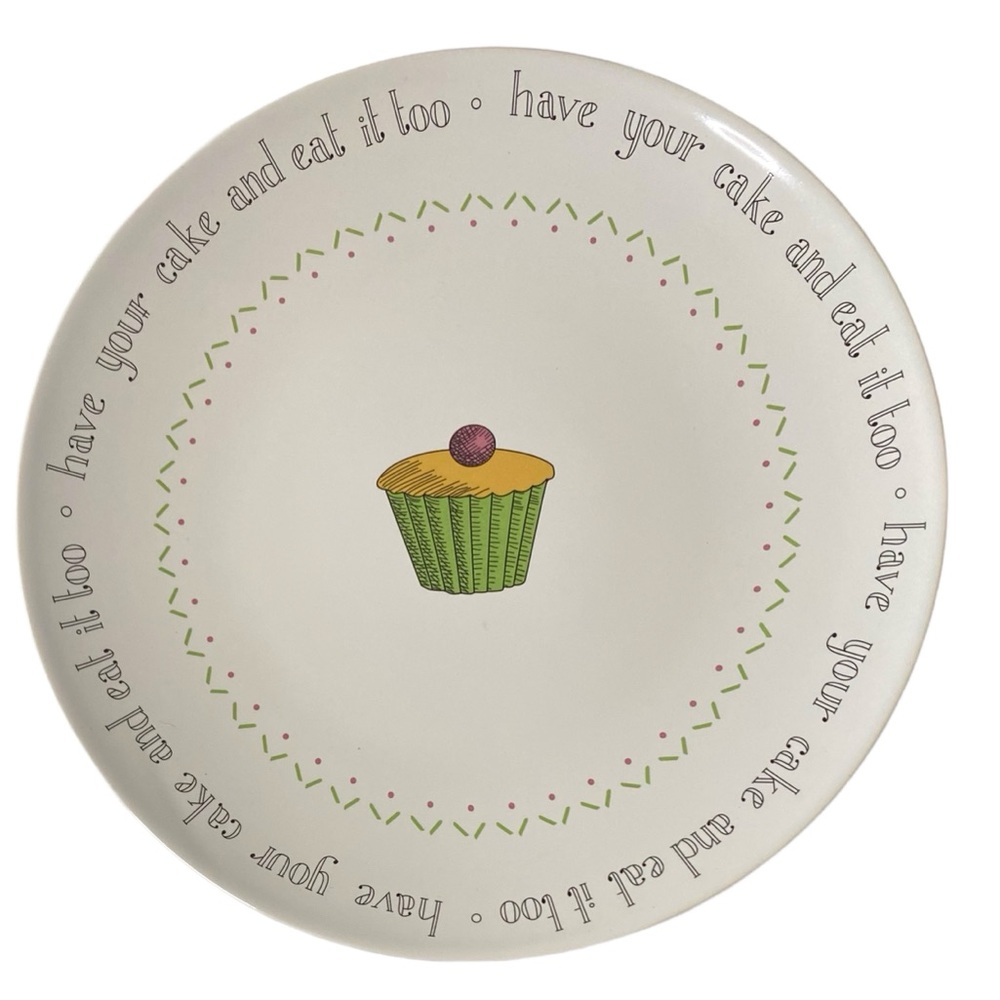 BIA Cordon Bleu Have Your Cake And Eat It Too 8” Desert Plate Set of 4 - Picture 5 of 8